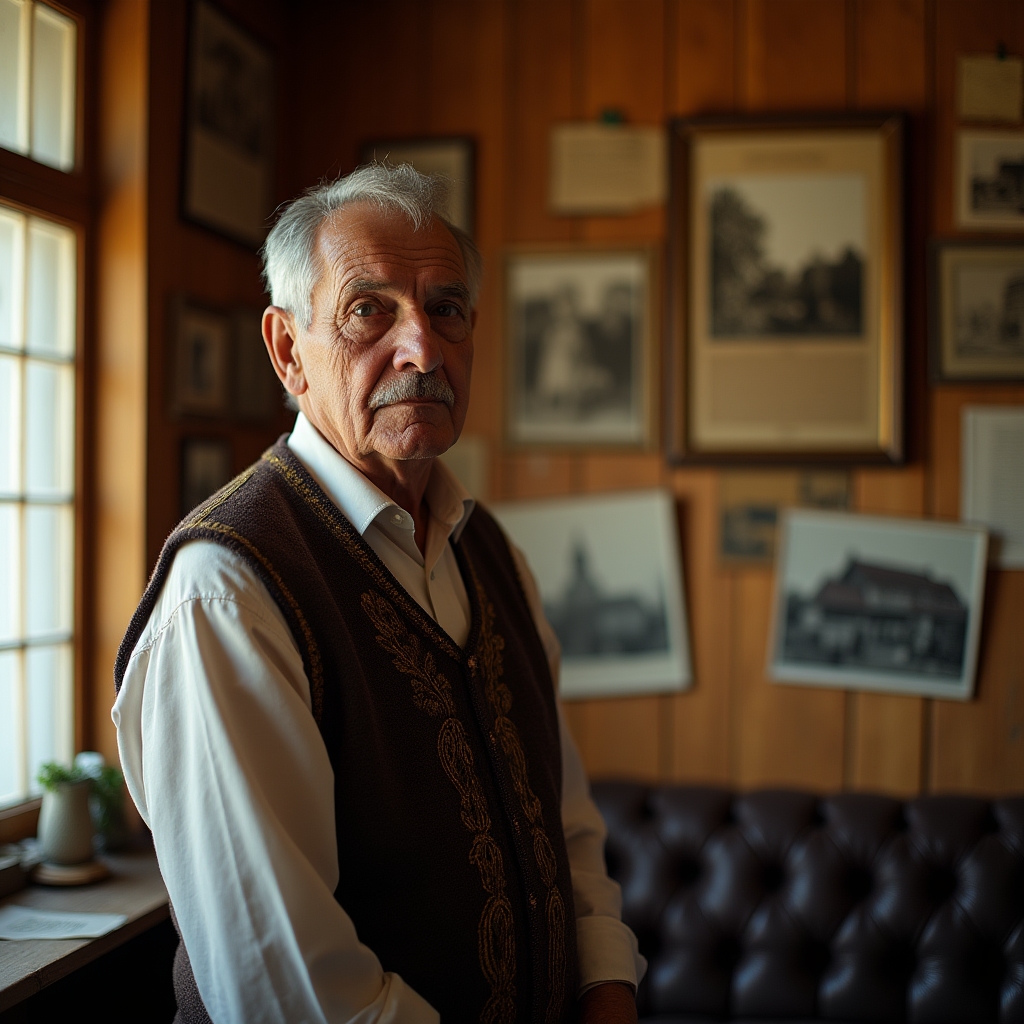Portret lokalnego bohatera w historycznym stroju